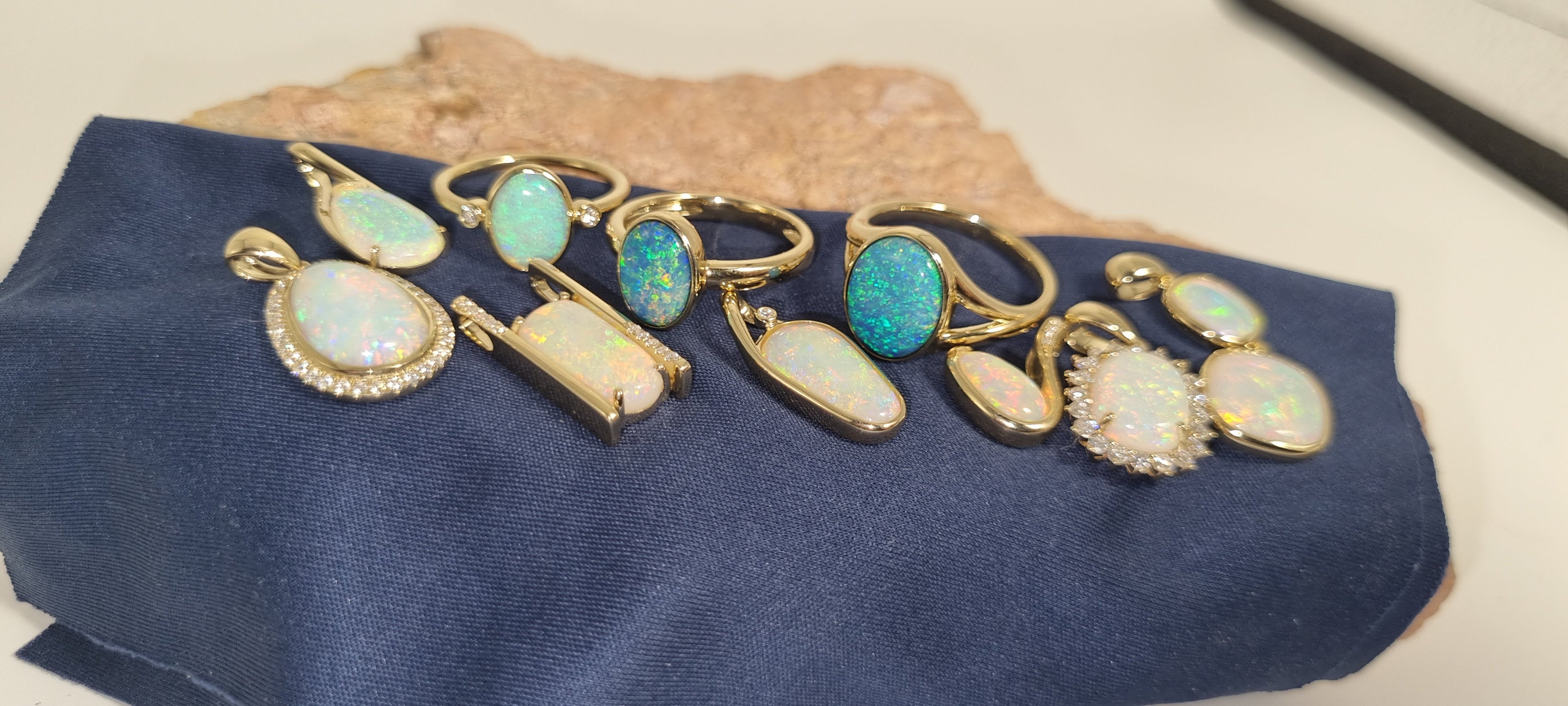 Gold Pendants and Rings
