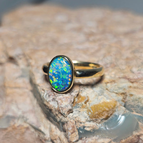 2.1ct Doublet Opal in 9k Gold - Luigi Opal
