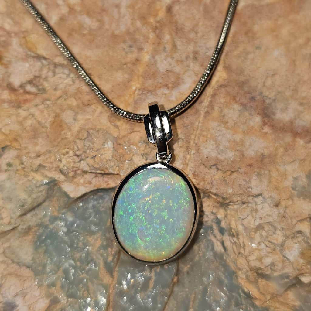 3.05ct Solid Opal in Sterling Silver - Luigi Opal