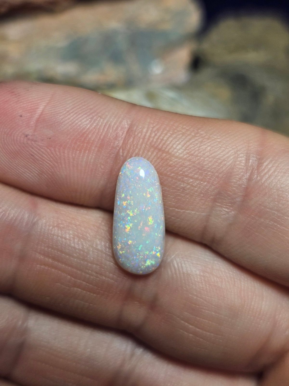 LO110 Turkey Ridge 3.4ct Freeform Drop - Luigi Opal