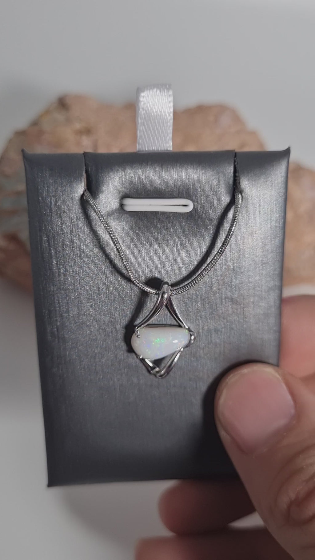 1.7ct Solid Opal in Sterling Silver