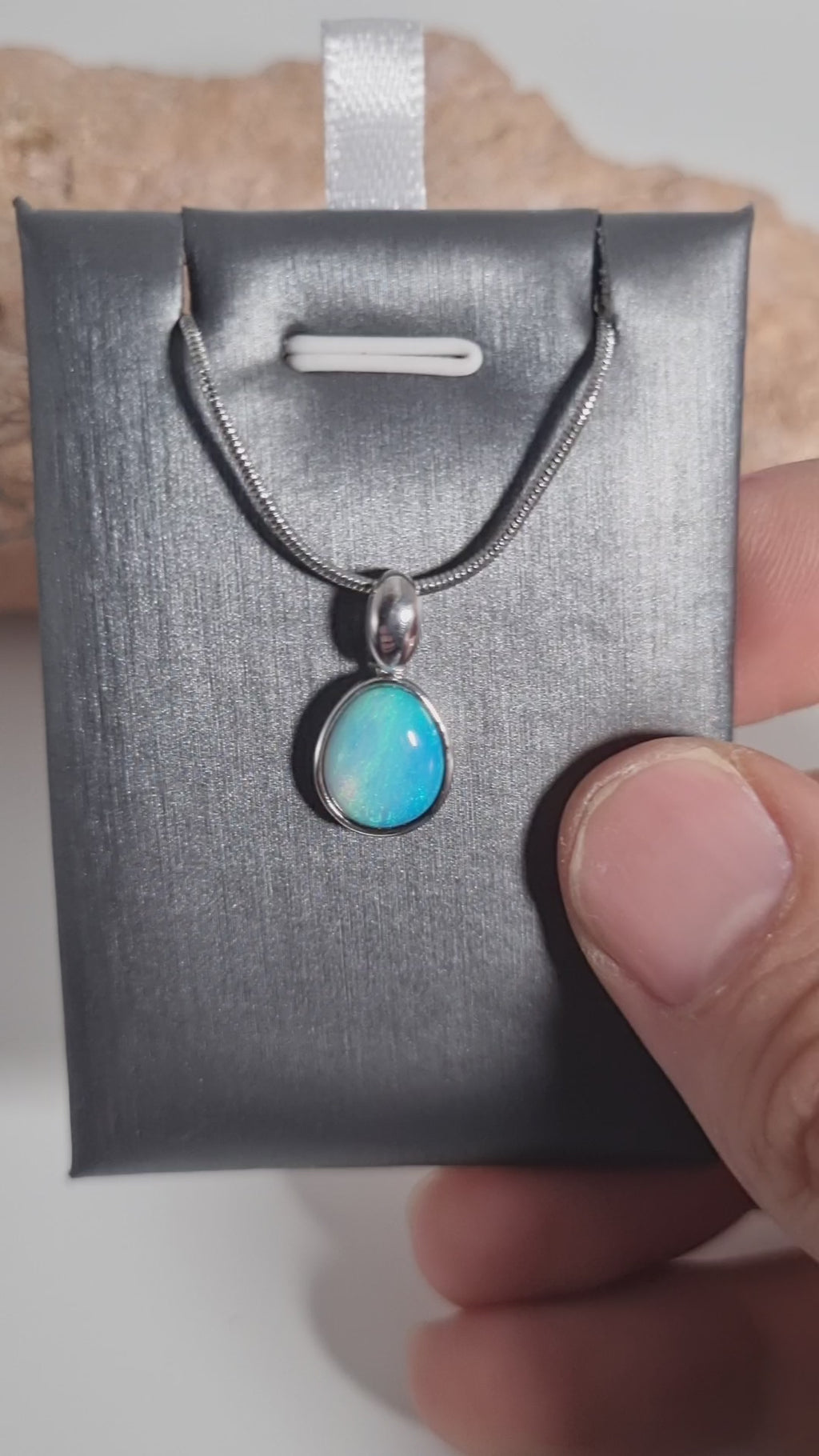 2.2ct Solid Opal in Sterling Silver