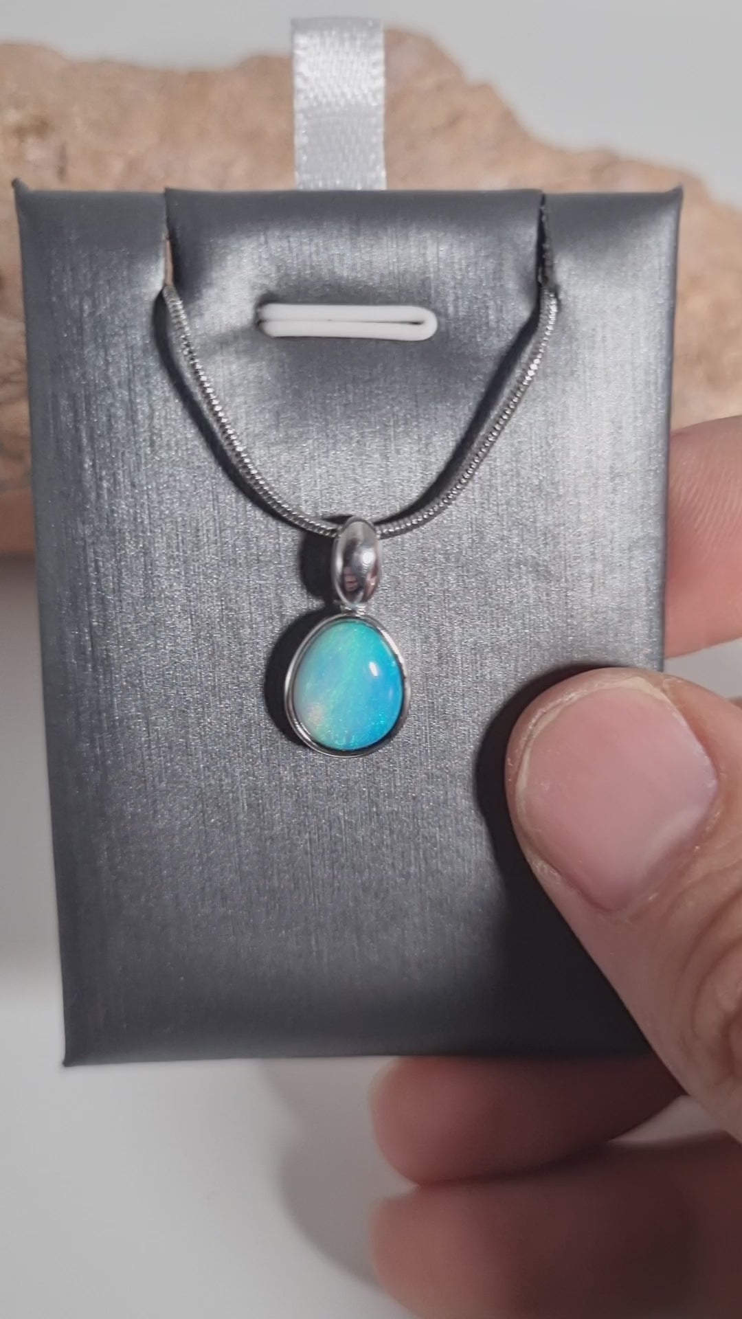 2.2ct Solid Opal in Sterling Silver