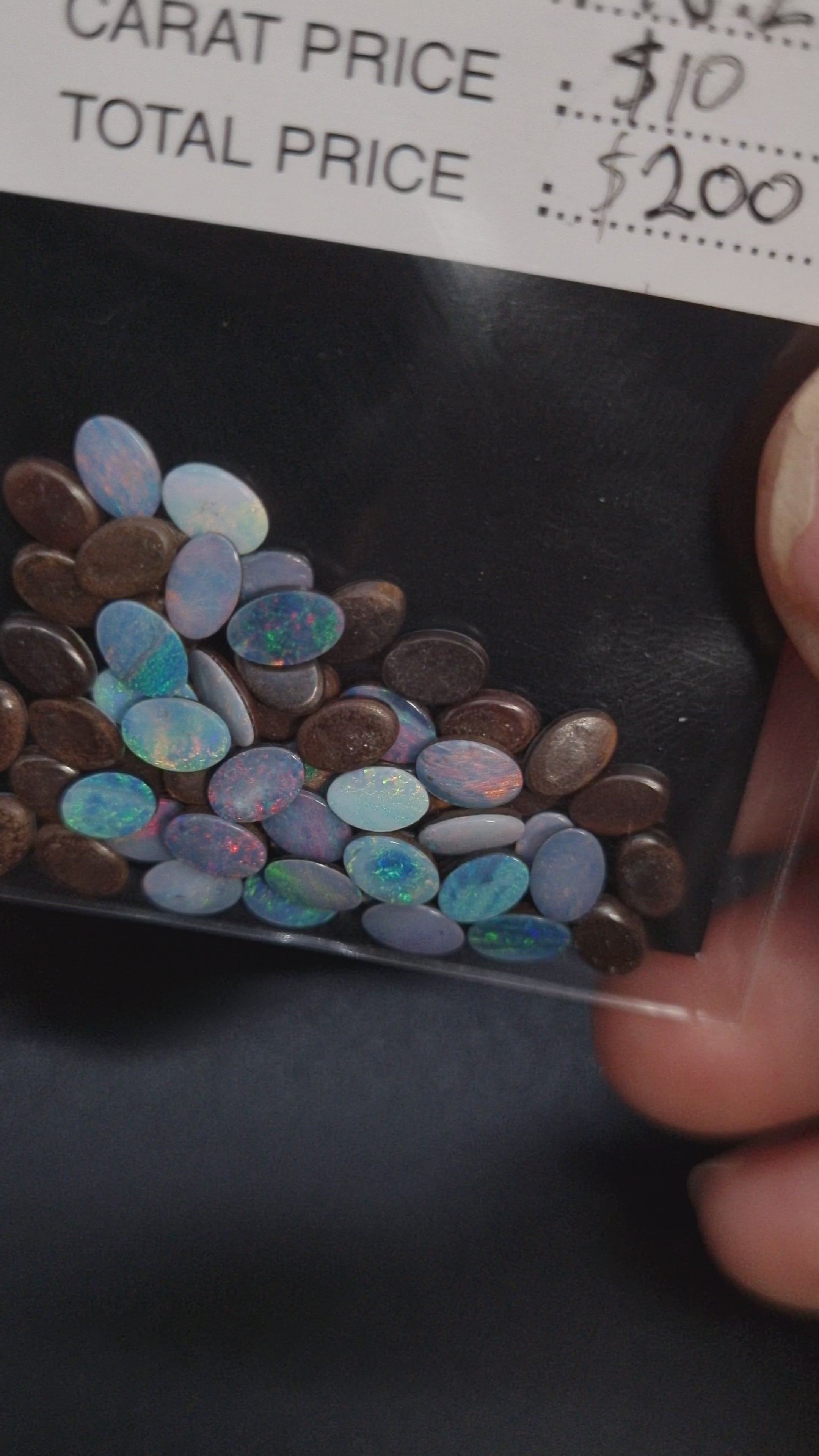 Bulk package 6x4 Doublet Opal