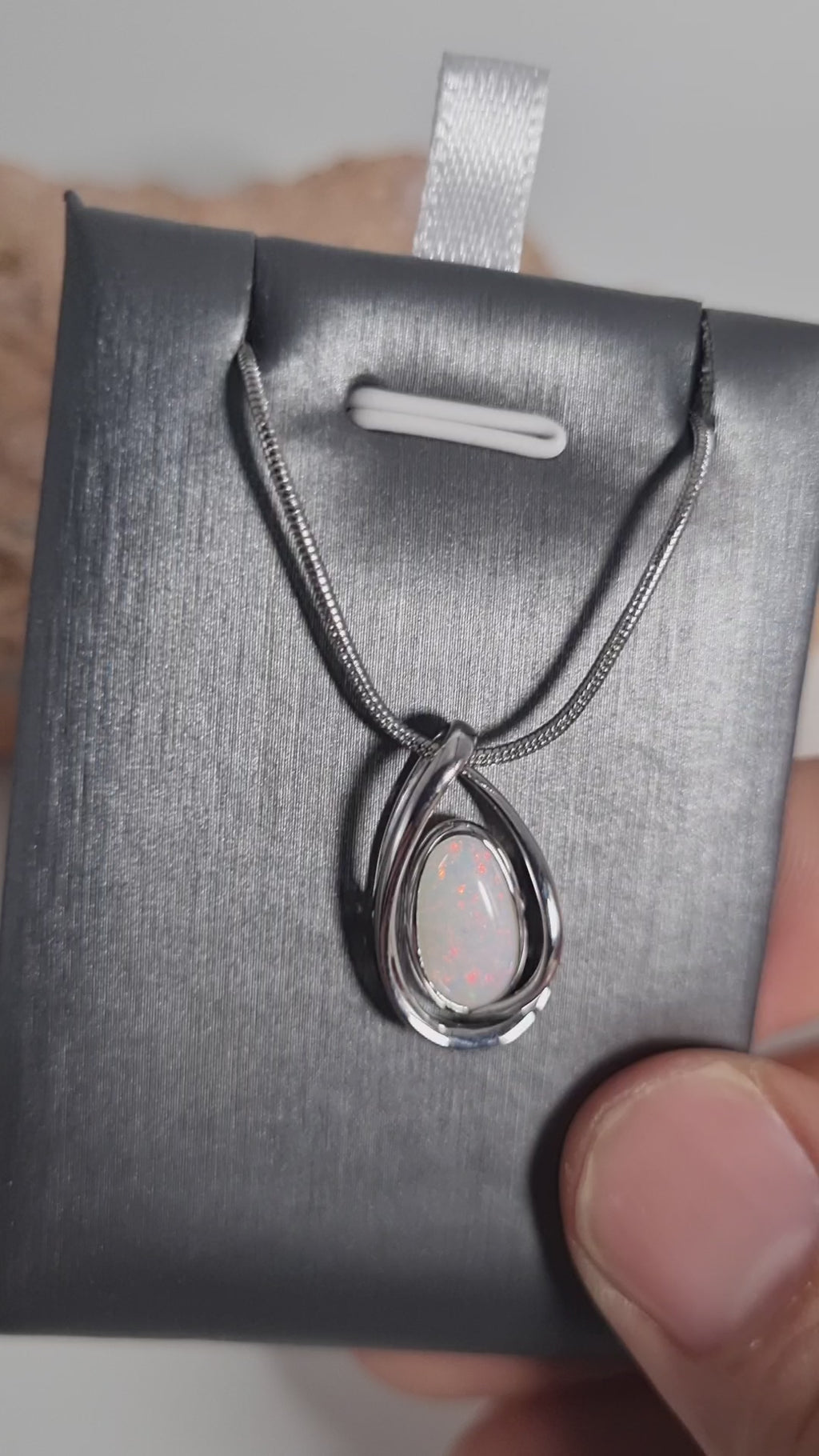 1.2ct Solid Opal in Sterling Silver