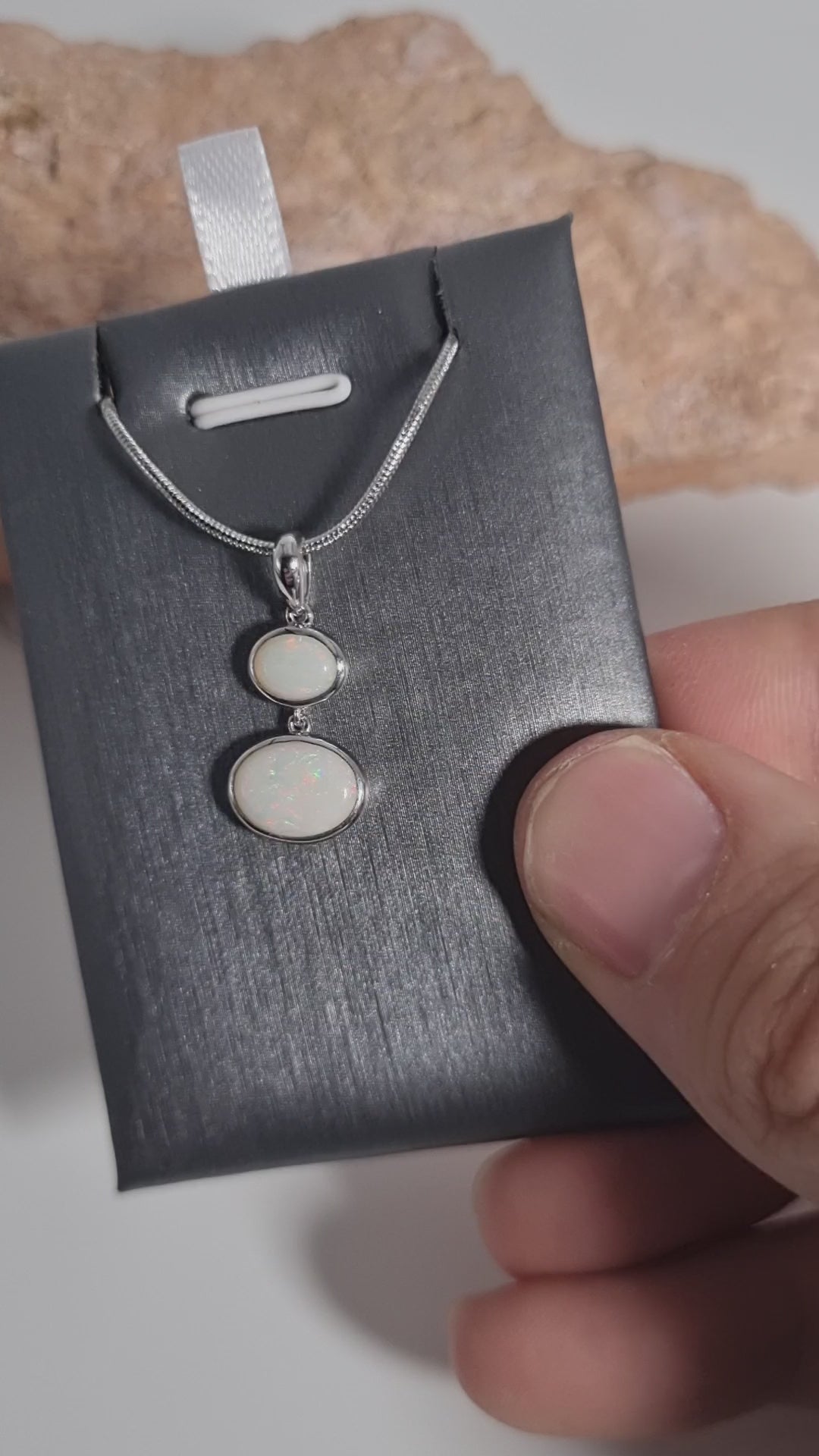 1.85ct Solid Opal in Sterling Silver