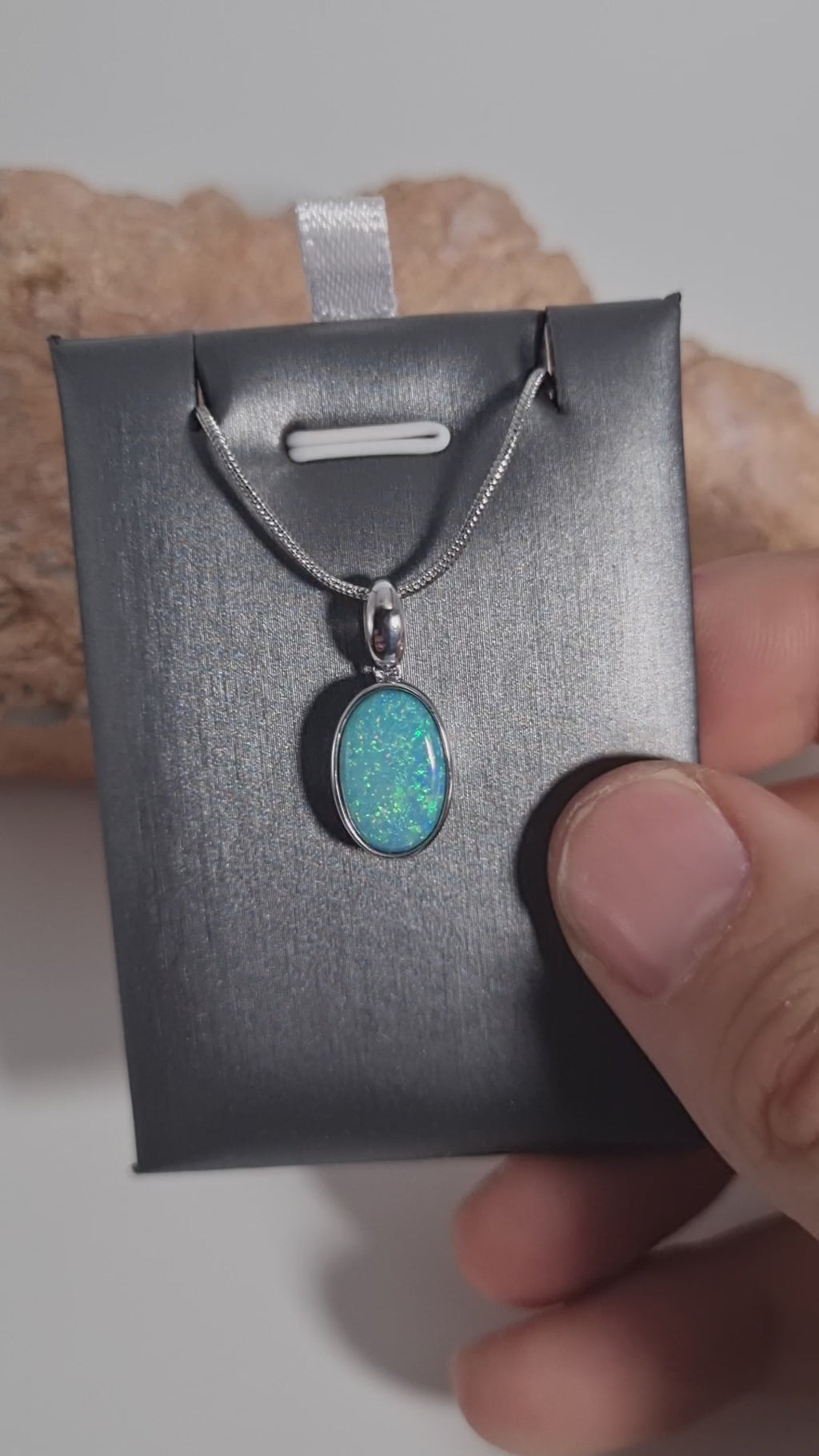 3.8ct Doublet Opal in Sterling Silver