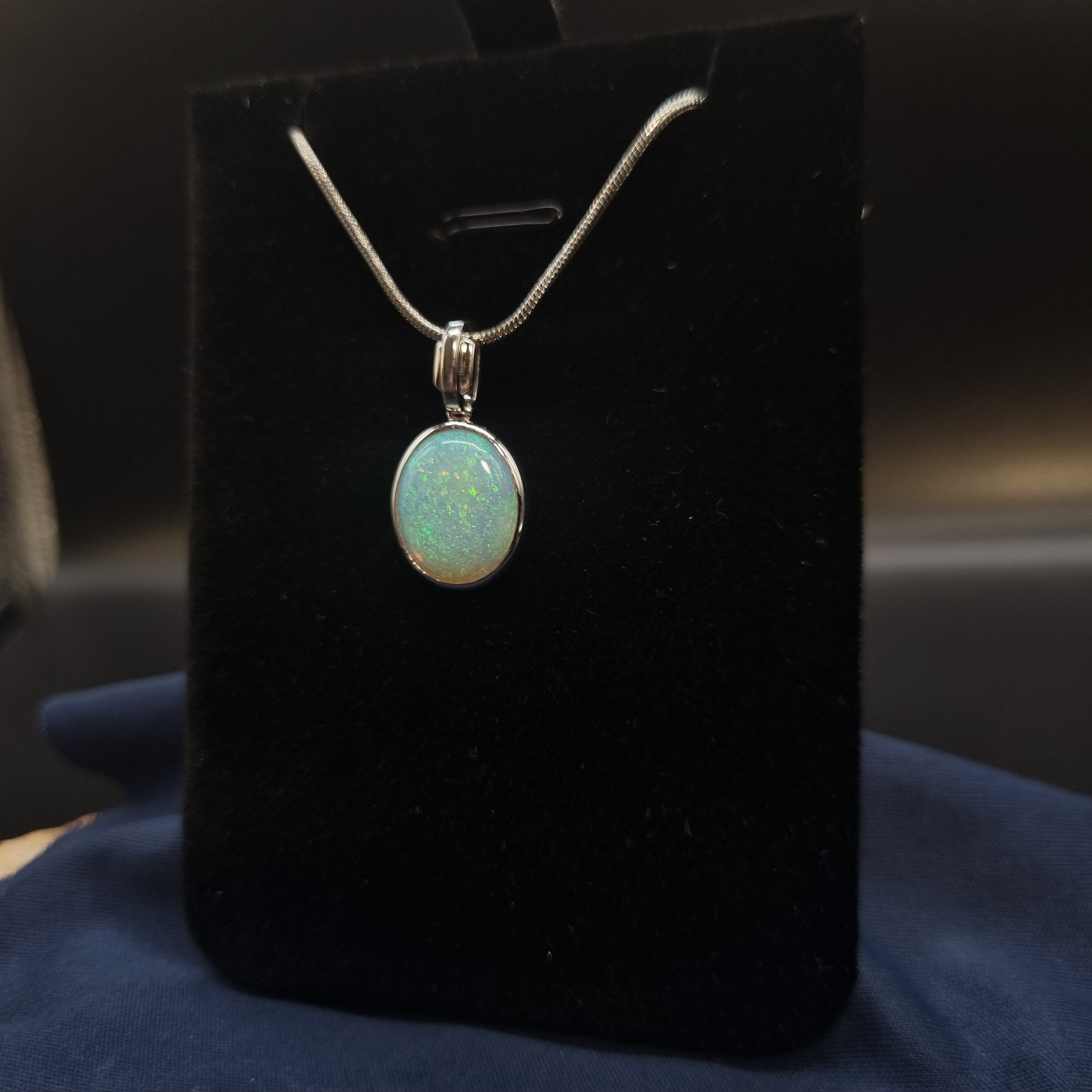 3.05ct Solid Opal in Sterling Silver