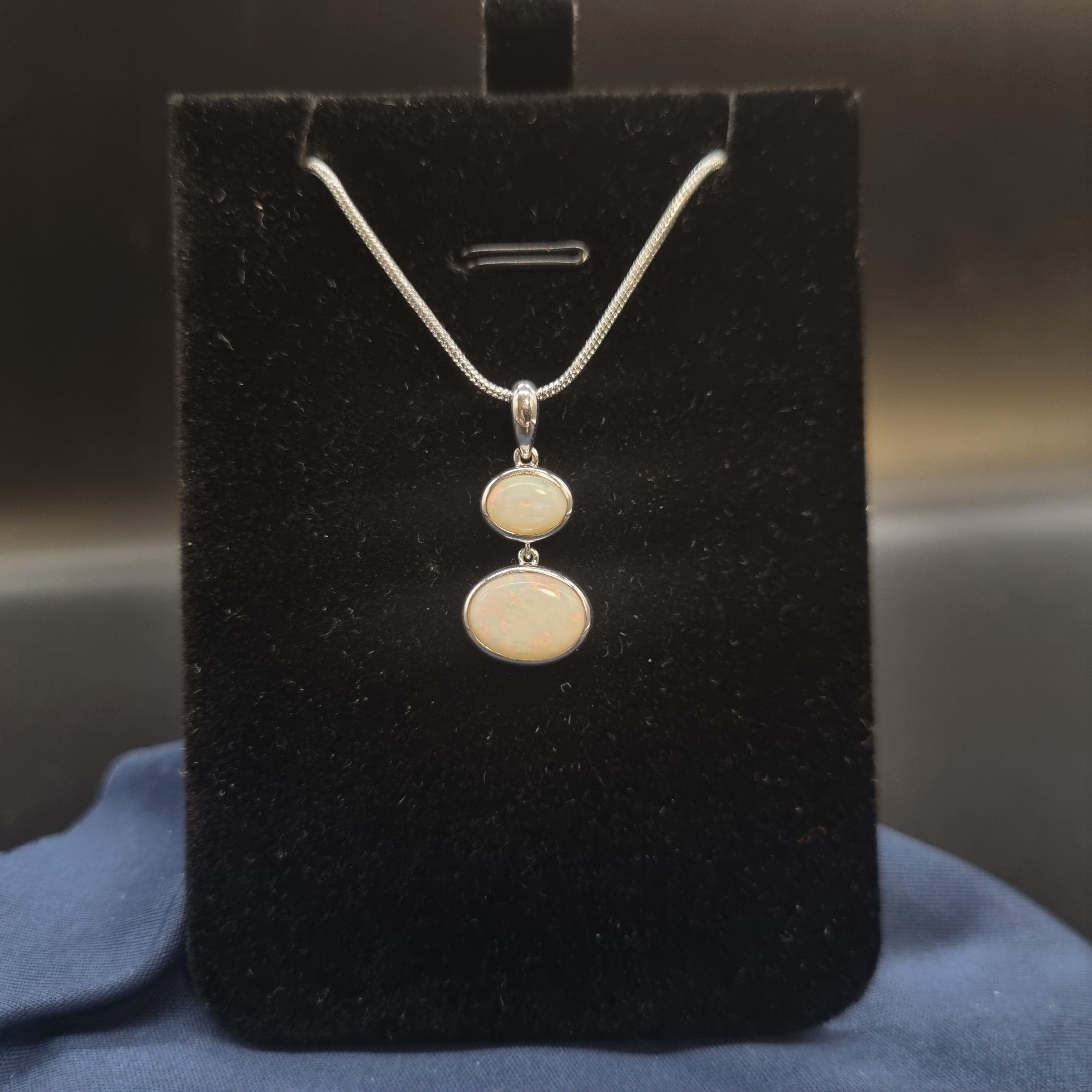 1.85ct Solid Opal in Sterling Silver