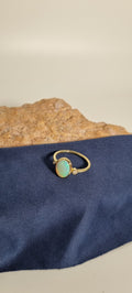 1.7ct Solid Opal in 9k Gold W/Zirconia