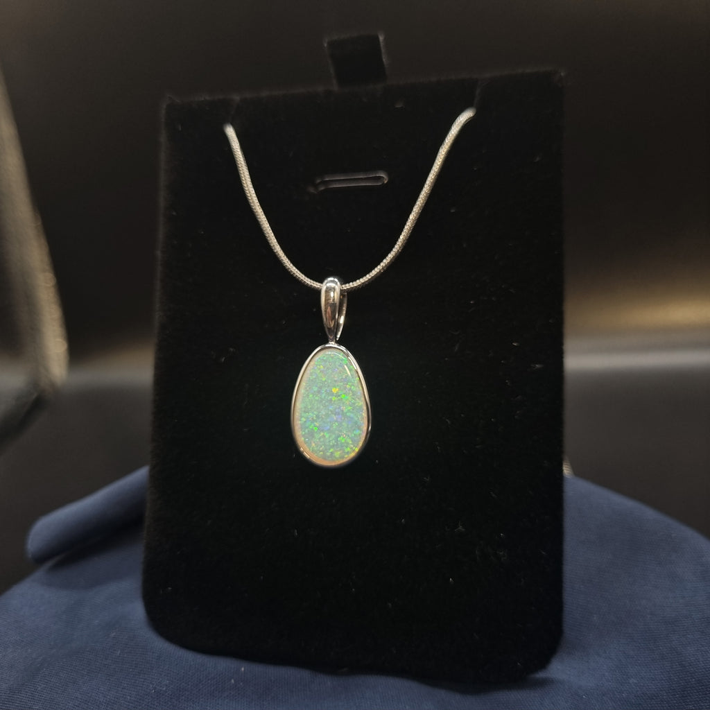 3.25ct Solid Opal in Sterling Silver