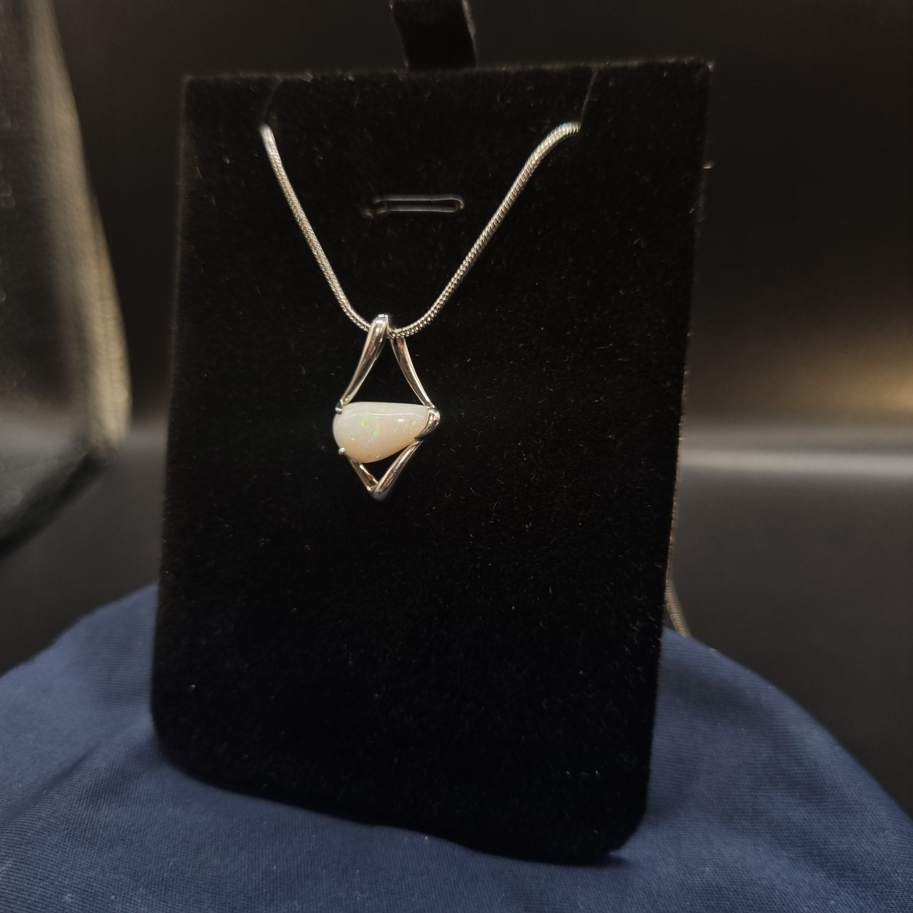1.7ct Solid Opal in Sterling Silver