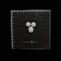 White Opal Set 3.4ct / 7.2x7.2 & 10x8