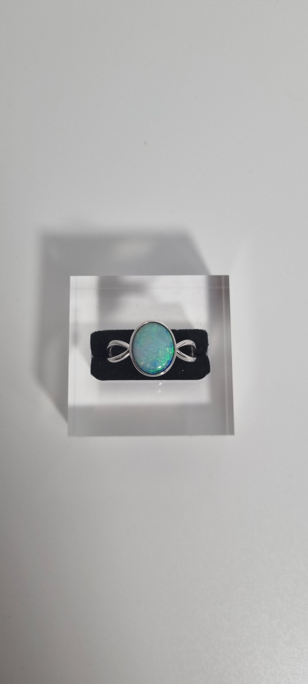 Doublet opal ring silver 925