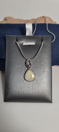 2ct Solid Opal in 925 Silver