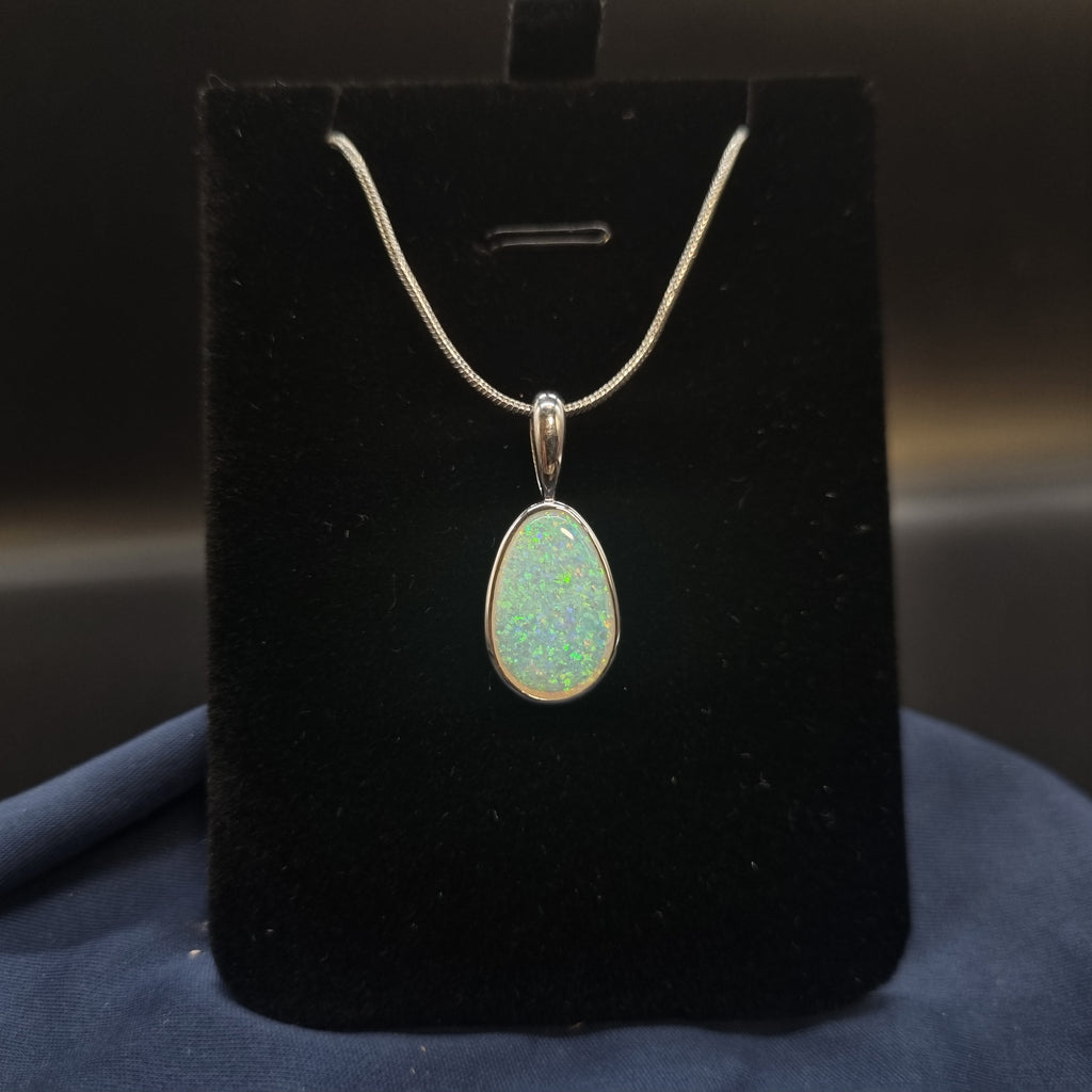 3.25ct Solid Opal in Sterling Silver