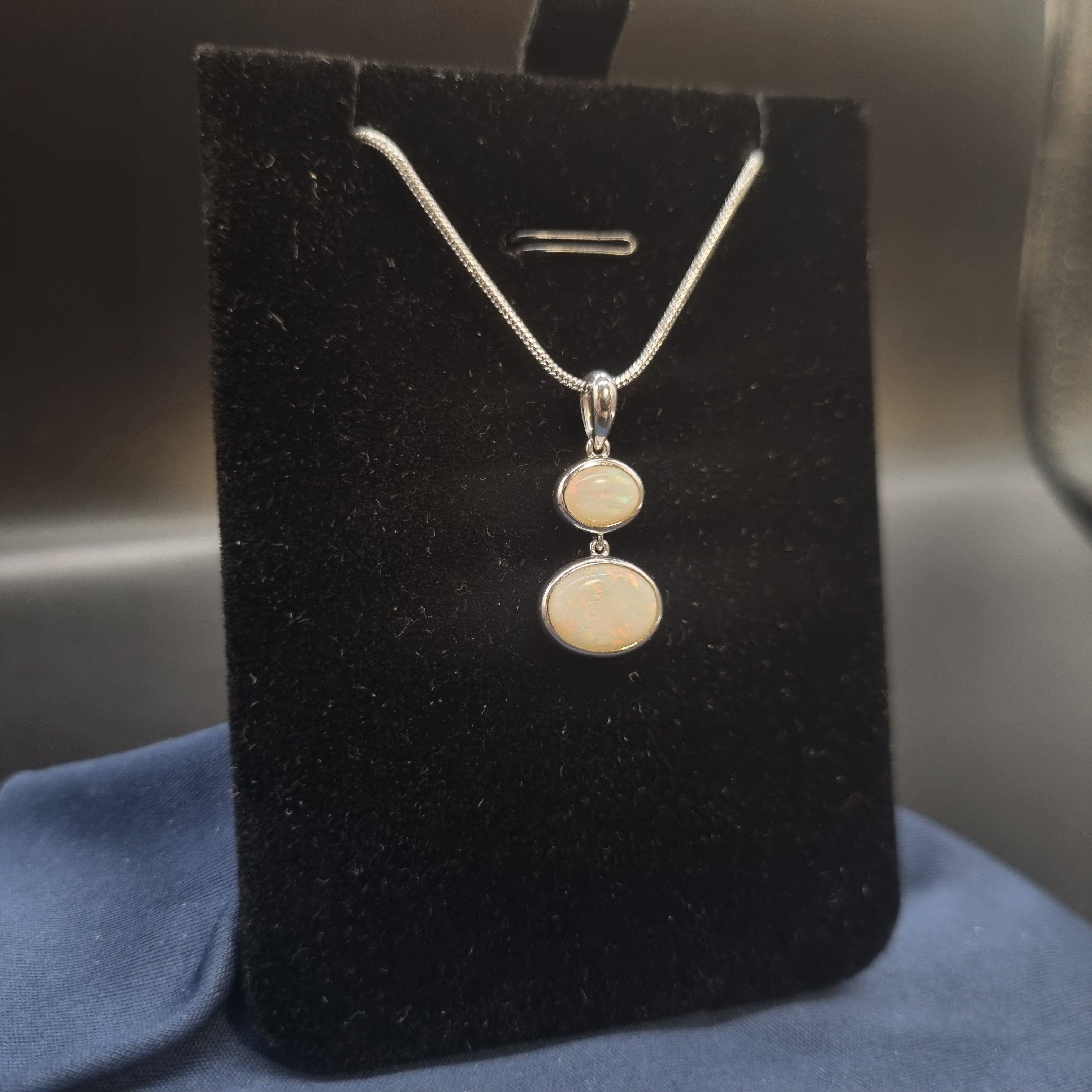1.85ct Solid Opal in Sterling Silver
