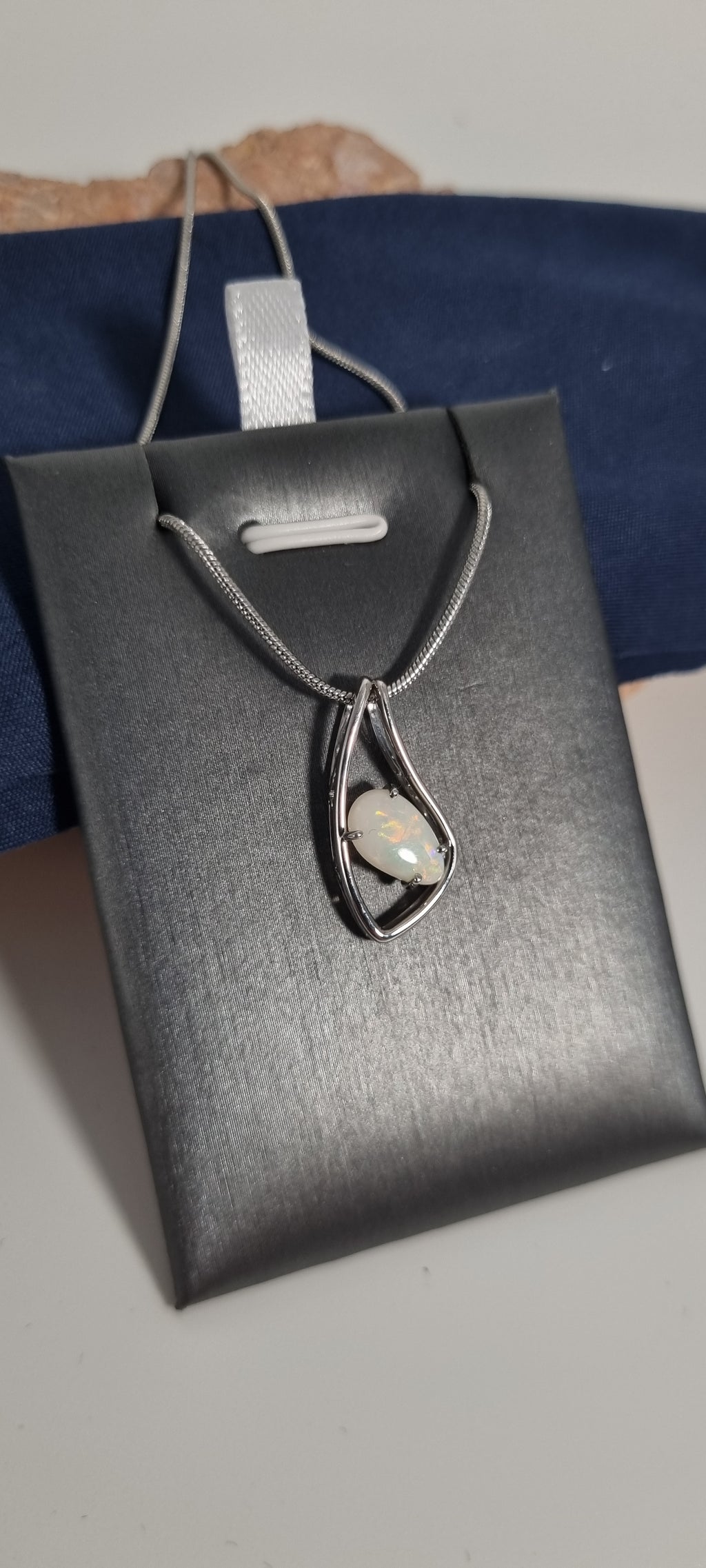 1ct Solid Opal in 925 Silver
