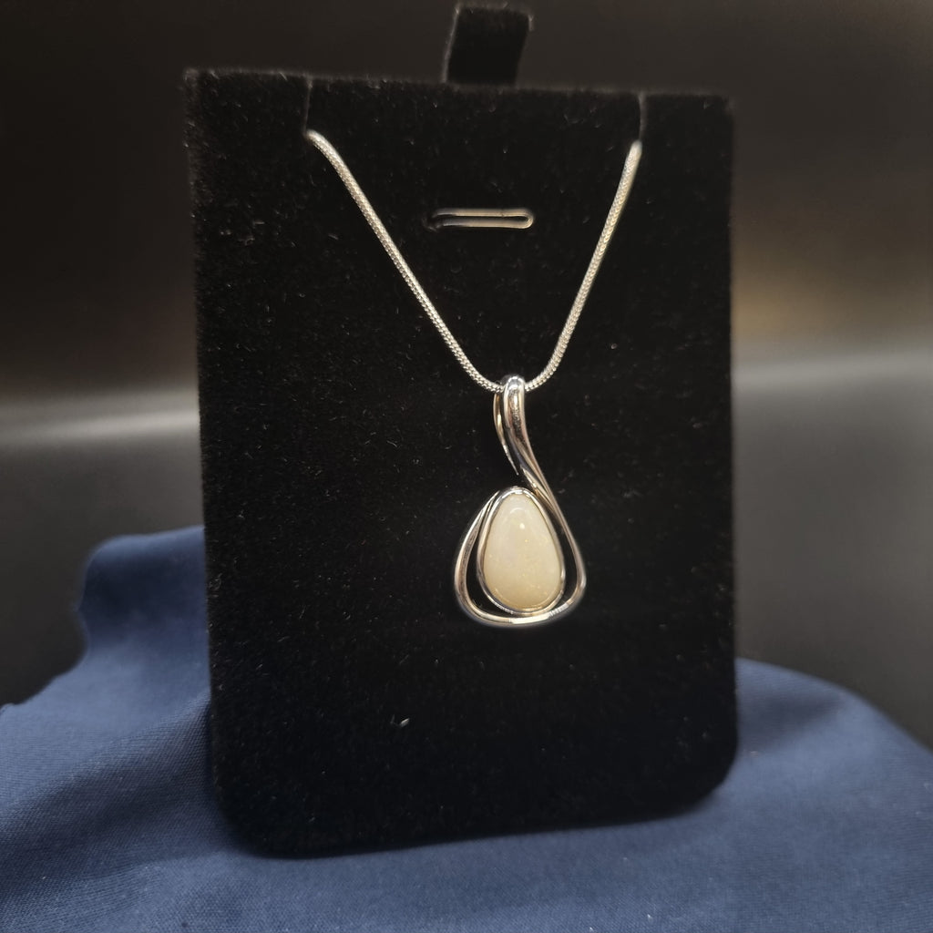3ct Solid Opal in Sterling Silver