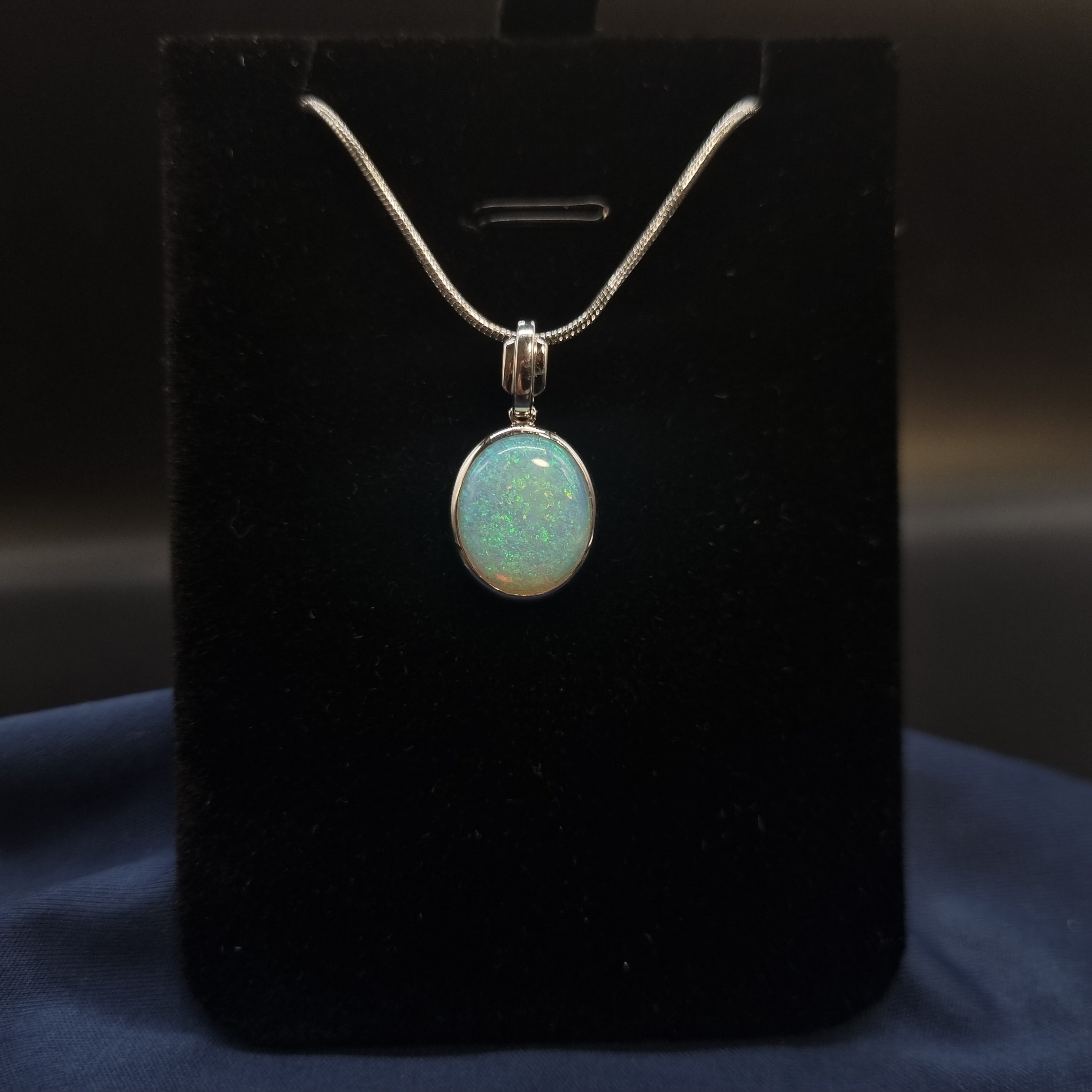 3.05ct Solid Opal in Sterling Silver