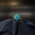 9k Gold Ring with 3.6ct Doublet Opal