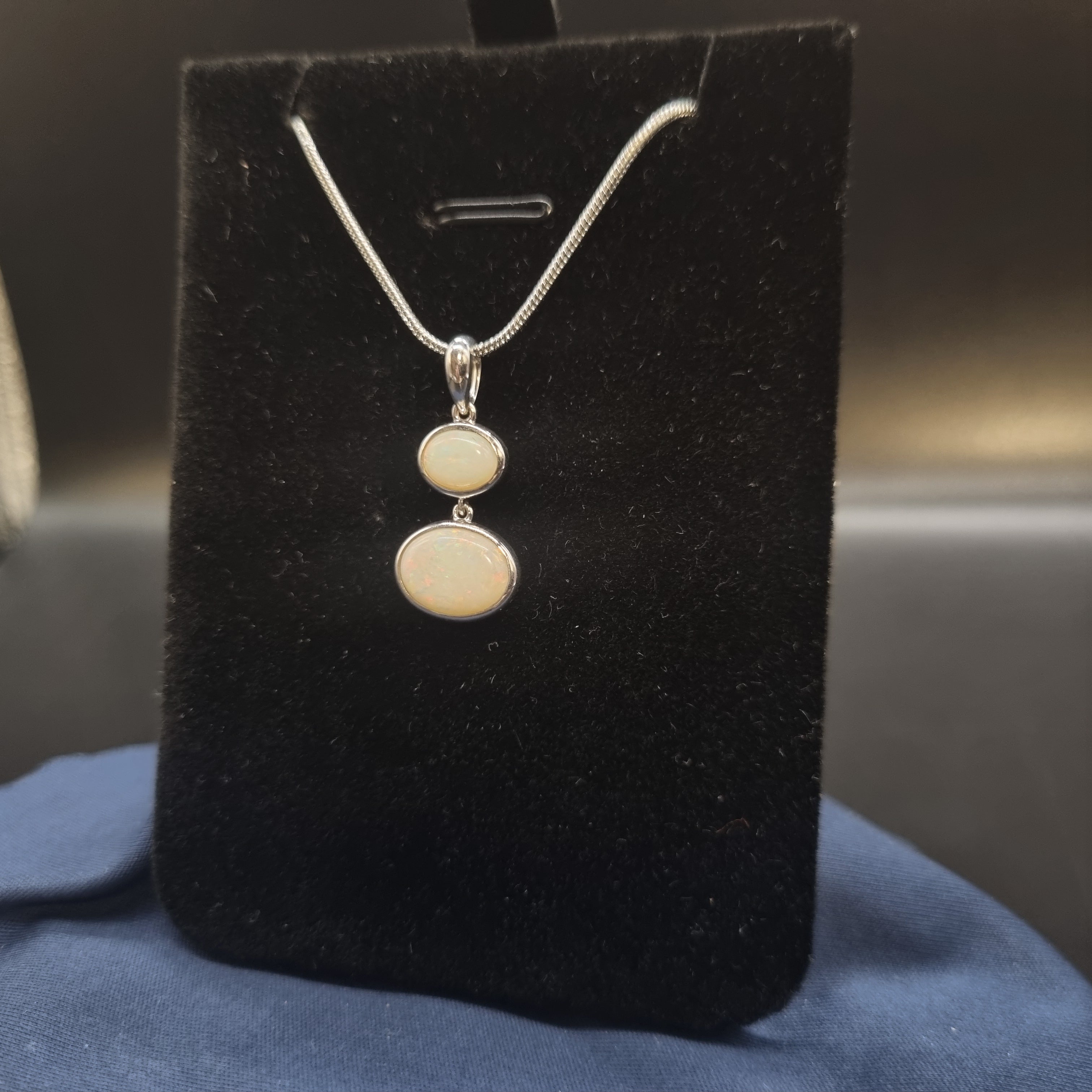 1.85ct Solid Opal in Sterling Silver